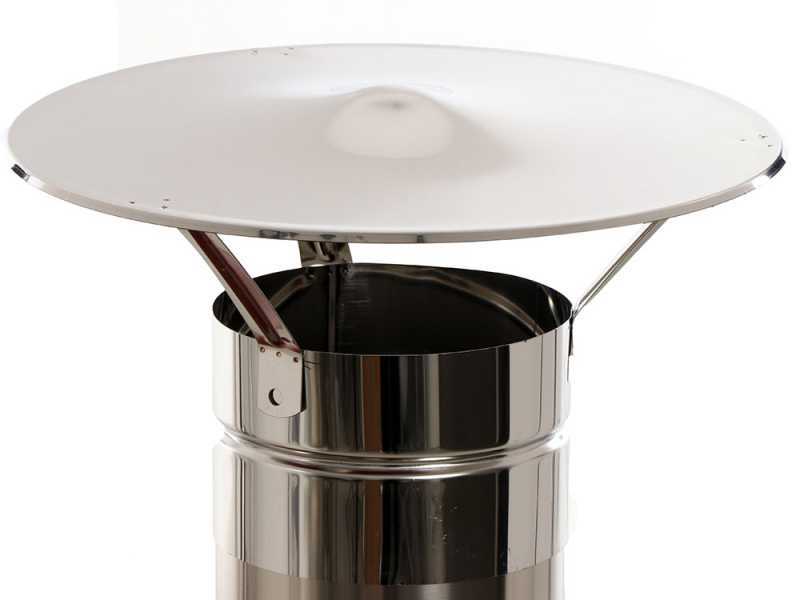 Seven Italy Persefone Rosso - Horno de le&ntilde;a de exterior con carro