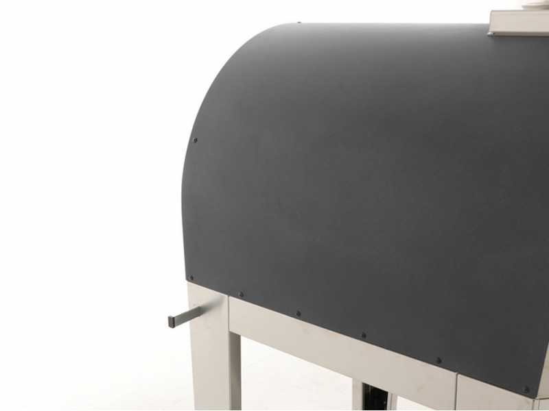 Seven Italy Persefone Antracite - Horno de le&ntilde;a de exterior con carro