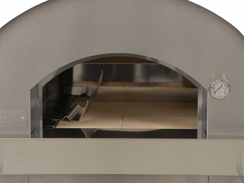 Seven Italy Persefone Antracite - Horno de le&ntilde;a de exterior con carro