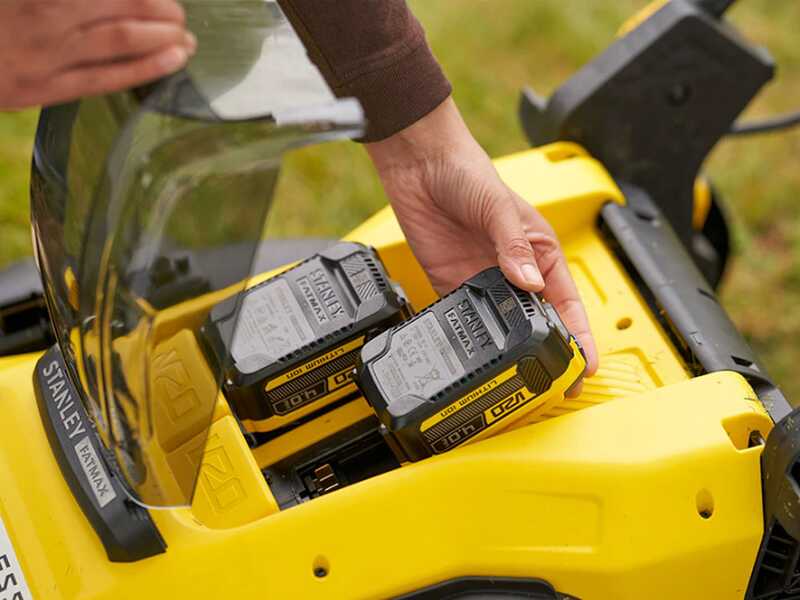 Cortac&eacute;sped de bater&iacute;a Stanley SFMCMWS251M-QW 18 V - 2x 4.0 Ah