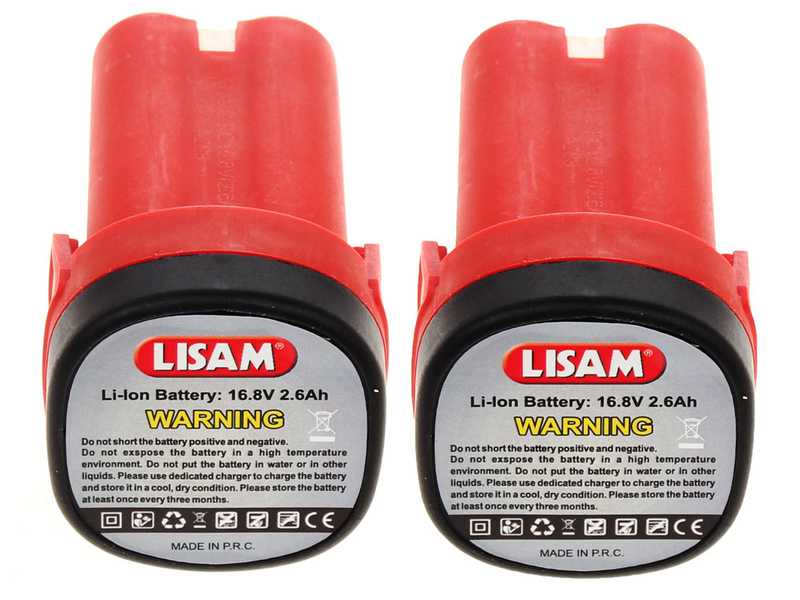 Tijeras el&eacute;ctricas de poda  LISAM TL 32 - 2x16.8 V 2.5 Ah