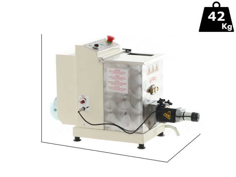 Fama Grande con accesorio para cortar pasta - M&aacute;quina de hacer pasta profesional trif&aacute;sica 2 en 1 - Amasa y extrude