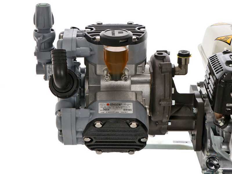 Motobomba de riego de gasolina Comet MTP P40/20 SC 4T - motor Honda GX120 - versi&oacute;n para &aacute;cidos y productos qu&iacute;micos