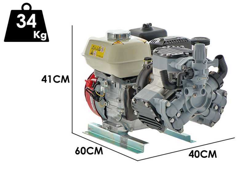 Motobomba de riego de gasolina Comet MTP P40/20 SC 4T - motor Honda GX120 - versi&oacute;n para &aacute;cidos y productos qu&iacute;micos