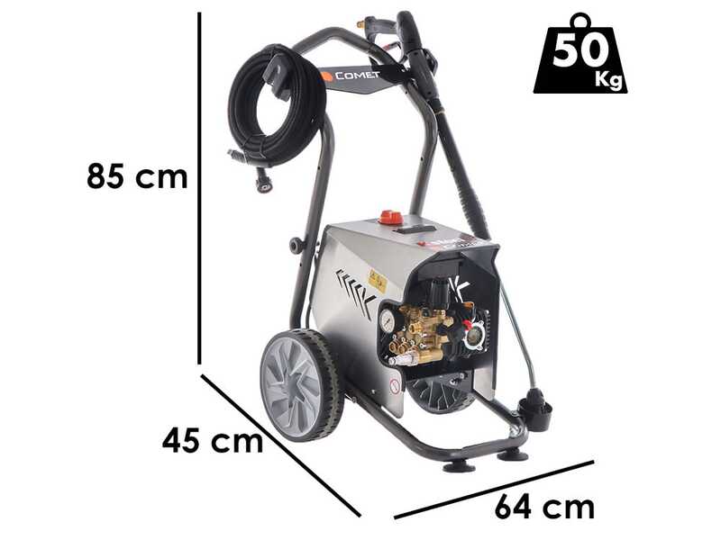 Comet K Steel S 6.15 15/170 T - Hidrolimpiadora profesional de agua fr&iacute;a - 170 bar - 900 l/h