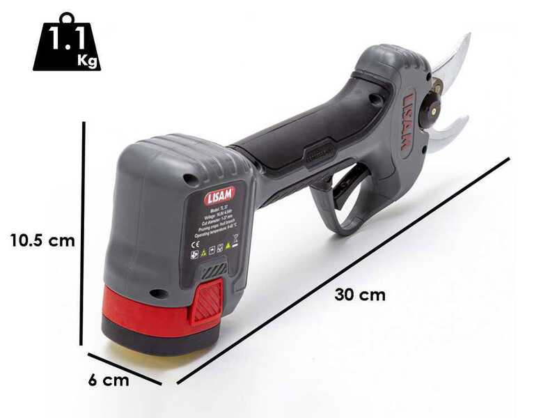 Lisam TL 37 - Tijeras el&eacute;ctricas de poda - 2x 16.8V 4.5Ah