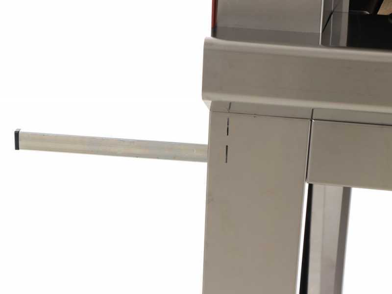 Seven Italy Eros Rosso - Horno de le&ntilde;a de exterior con carro