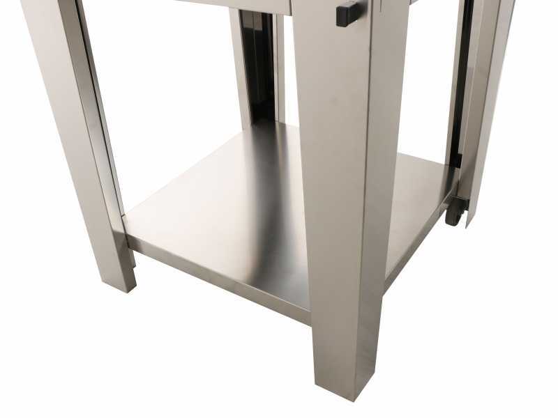 Seven Italy Eros Antracite - Horno de le&ntilde;a de exterior con carro