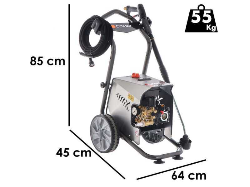 Hidrolimpiadora de agua fr&iacute;a Comet K Steel S 7.15 15/210 T  - Presi&oacute;n m&aacute;xima 200 bares