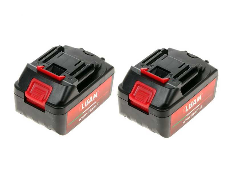 LISAM SG 22 - Electrosierra de bater&iacute;a 2 x 18V 2Ah - Espada de 25 cm
