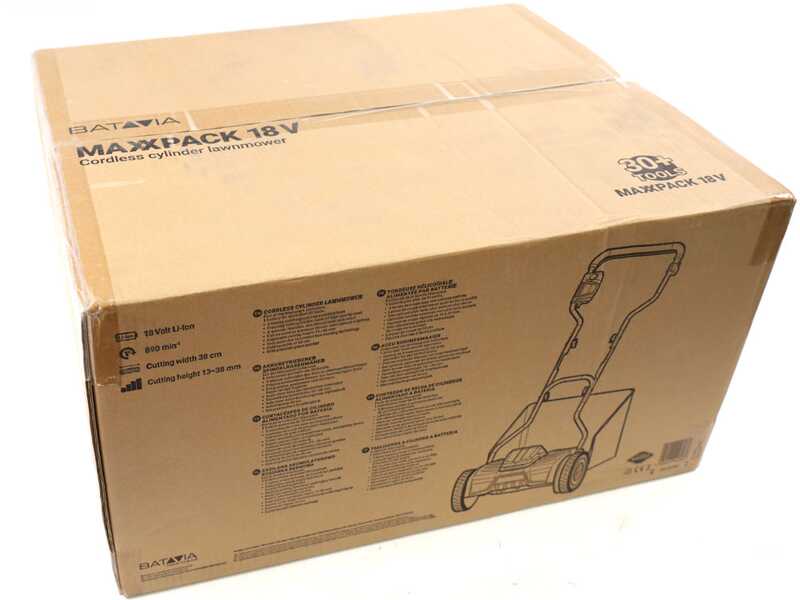 Cortac&eacute;sped helicoidal de bater&iacute;a Batavia BT-CLM001 - 18 V - SIN BATER&Iacute;A NI CARGADOR