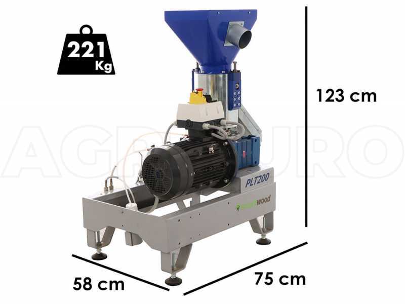 SmartWood PLT-200B - Peletizadora el&eacute;ctrica trif&aacute;sica
