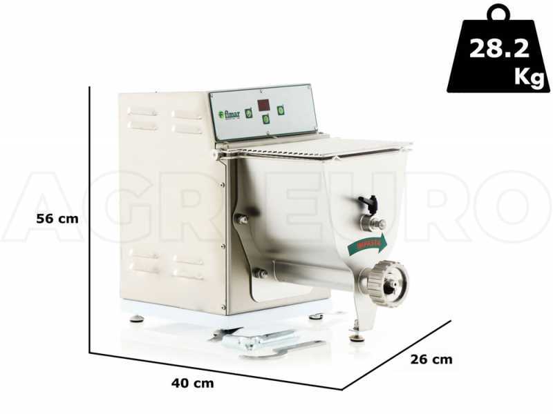 Fimar PF25E - M&aacute;quina de hacer pasta profesional 2 en 1 - Amasa y extrude