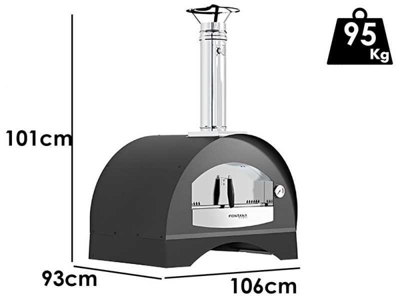 Horno de le&ntilde;a de exterior Fontana Amalfi - SIN CARRO