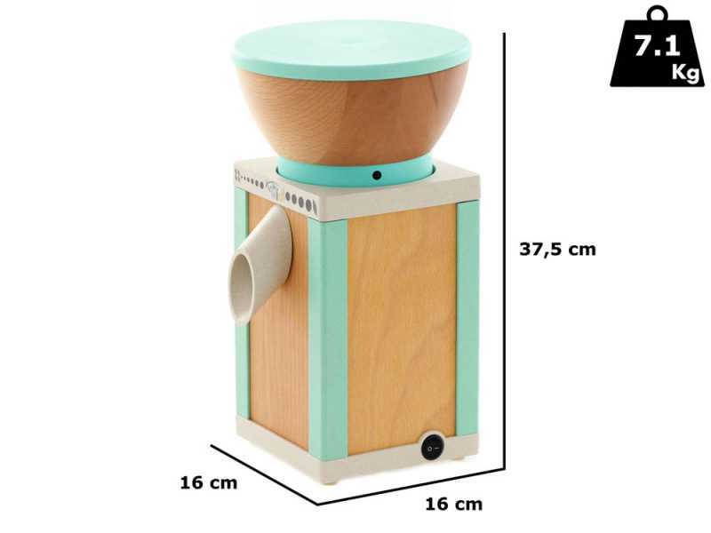 Komo KoMoMio Verde Acqua - Molino de harina de haya con piedra - 360W