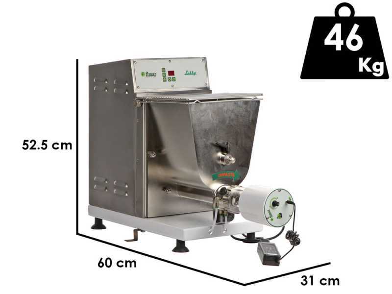 Fimar PF40E - M&aacute;quina de hacer pasta profesional 2 en 1 - Amasa y extrude