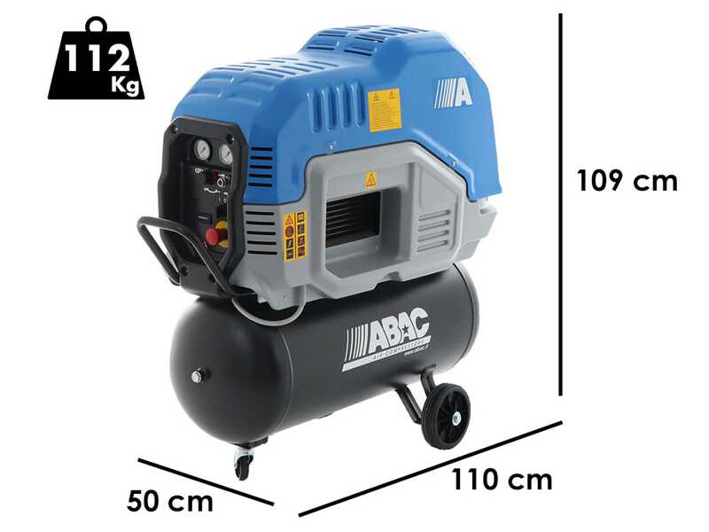 ABAC SPINN D 2.2 90W 10 230/50 - Compresor rotativo de tornillo monof&aacute;sico silencioso - Motor 3 HP - 90 L