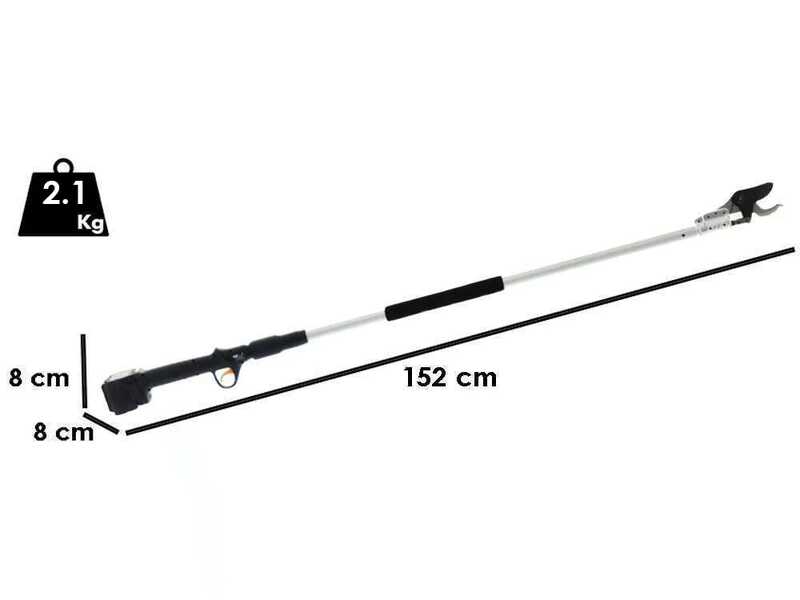 Volpi KV151 - Tijeras de poda el&eacute;ctricas con p&eacute;rtiga - 2x 21.6V 4Ah