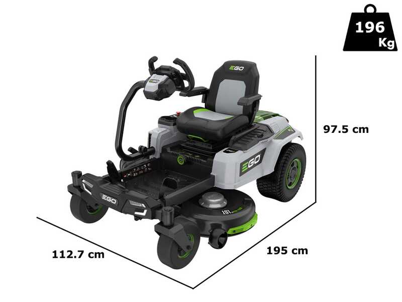 PROMO EGO Z6 ZERO TURN ZT4201E-S - Tractor cortac&eacute;sped de bater&iacute;a 56V/40Ah - Radio cero