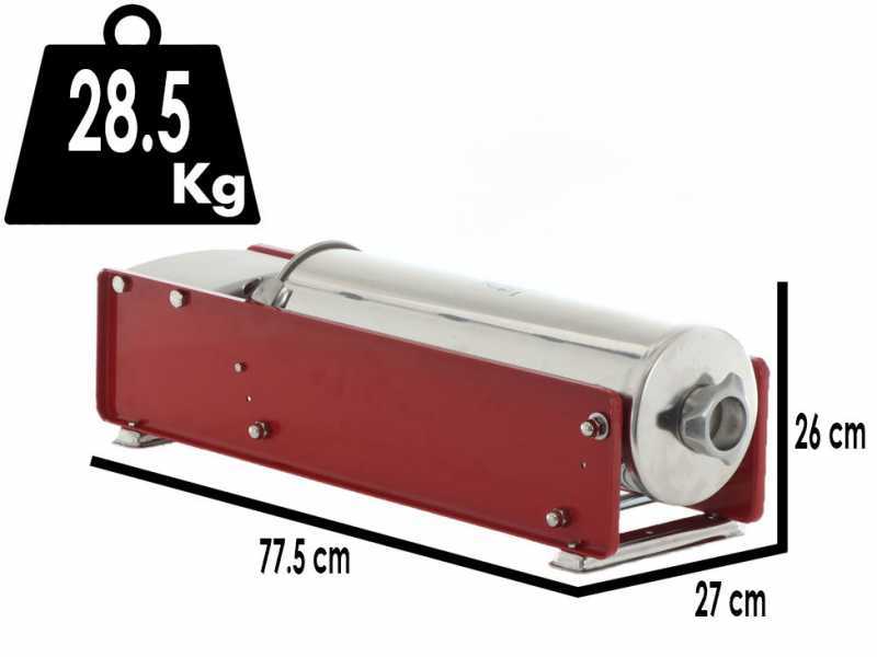 Tre Spade Mod. 15 Rojo - Embutidora manual 15 Kg - 2 velocidades