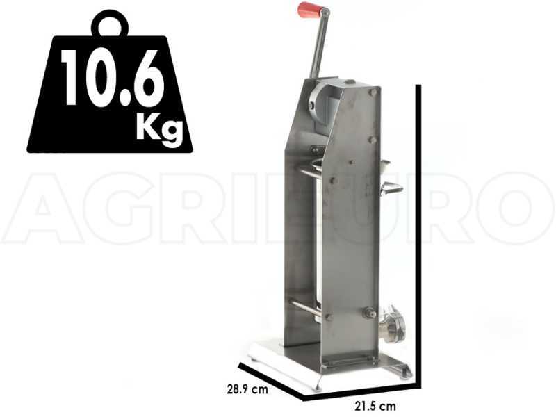 Tre Spade Mod. 5/V Deluxe - Embutidora vertical manual 5 Kg - 2 Velocidades