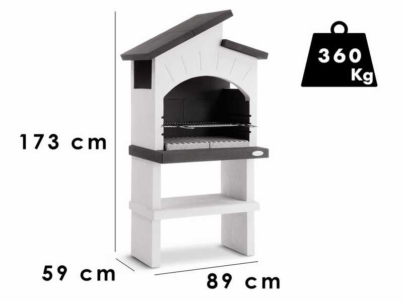 Palazzetti Vieste - Barbacoa de obra para le&ntilde;a y carb&oacute;n