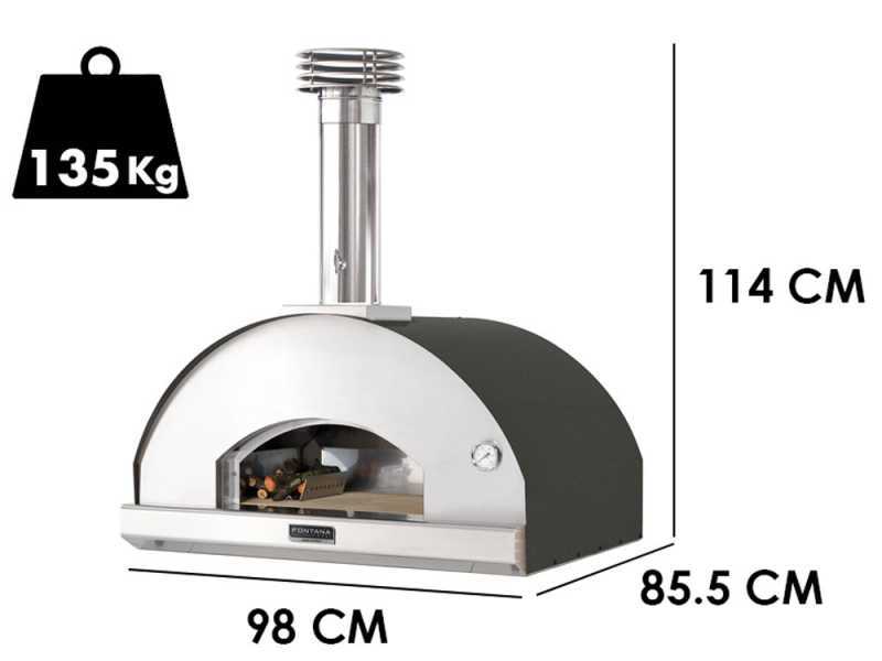 Fontana Mangiafuoco Antracite - Horno de le&ntilde;a