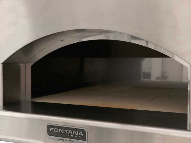 Fontana Mangiafuoco INOX - Horno de le&ntilde;a