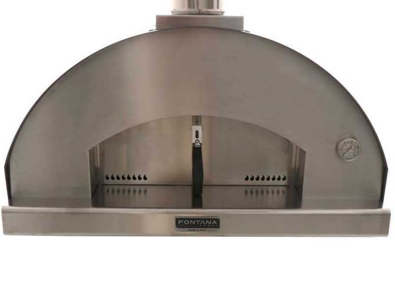 Fontana Mangiafuoco INOX - Horno de le&ntilde;a