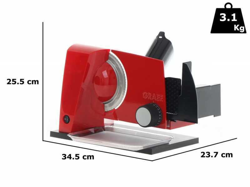 Graef SKS 110 Roja - Cortadora de fiambre con cuchilla de 170 mm
