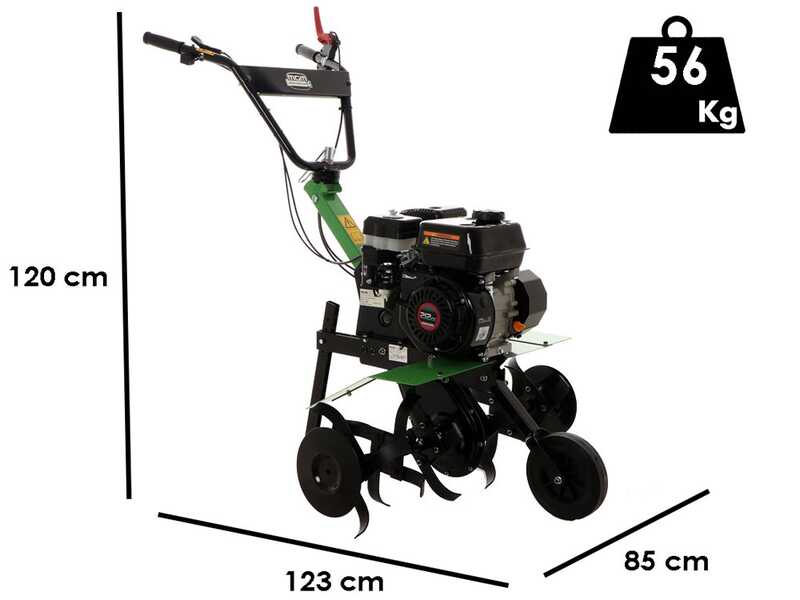 Lampacrescia MGM DL525 - Motoazada de gasolina 7 HP - Motor Loncin