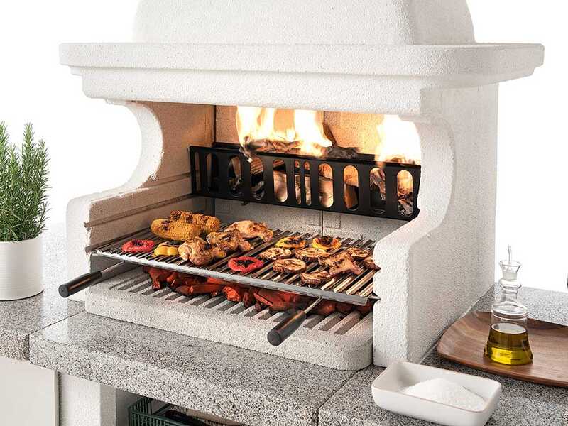 Palazzetti Glasgow 3 -Barbacoa de obra a le&ntilde;a y carb&oacute;n