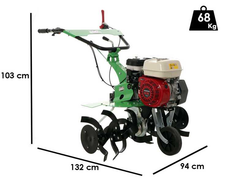 Lampacrescia MGM DL712 - Motoazada de gasolina 5.5 HP - Honda GX160