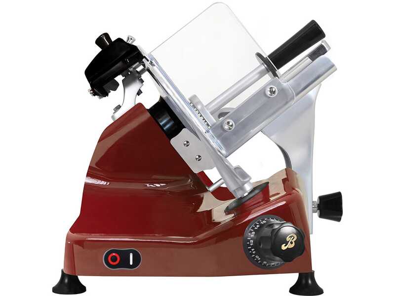 Berkel Pro Line XS25 Roja - Cortadora de fiambre con cuchilla de acero cromado de 250 mm