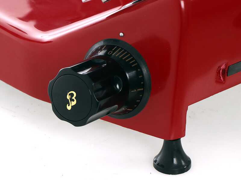 Berkel Pro Line XS25 Roja - Cortadora de fiambre con cuchilla de acero cromado de 250 mm