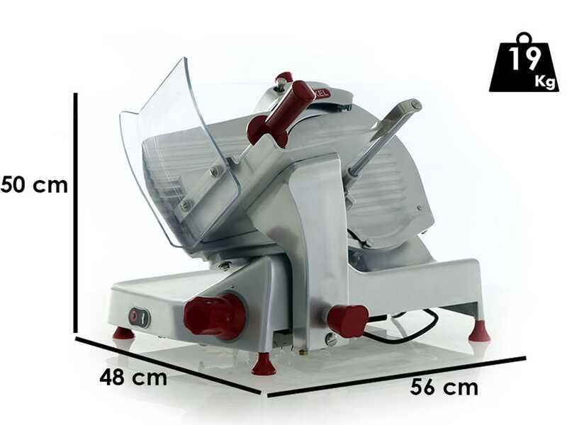 Berkel Pro Line XS25 Silver - Cortadora de fiambre con cuchilla de acero cromado de 250 mm