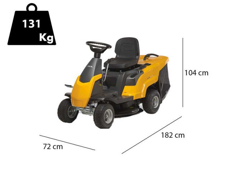Tractor cortac&eacute;sped Rider Stiga COMBI 166 - Motor 224 cc - Ancho de corte 66 cm