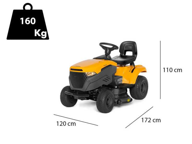 Stiga Tornado 398 M - Tractor cortac&eacute;sped - Cambio mec&aacute;nico - Salida lateral y mulching