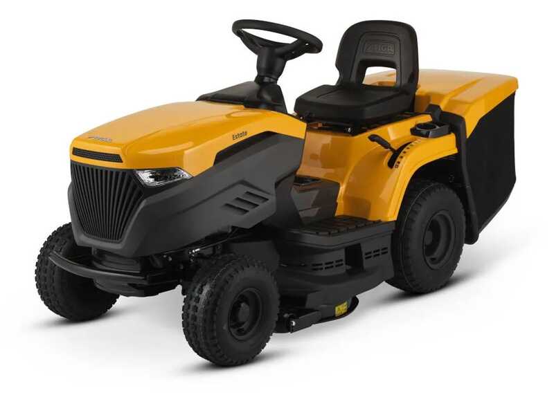 Tractor cortac&eacute;sped Stiga Estate 384 - Recogedor de 240 L - Mulching - Transmisi&oacute;n hidrost&aacute;tica