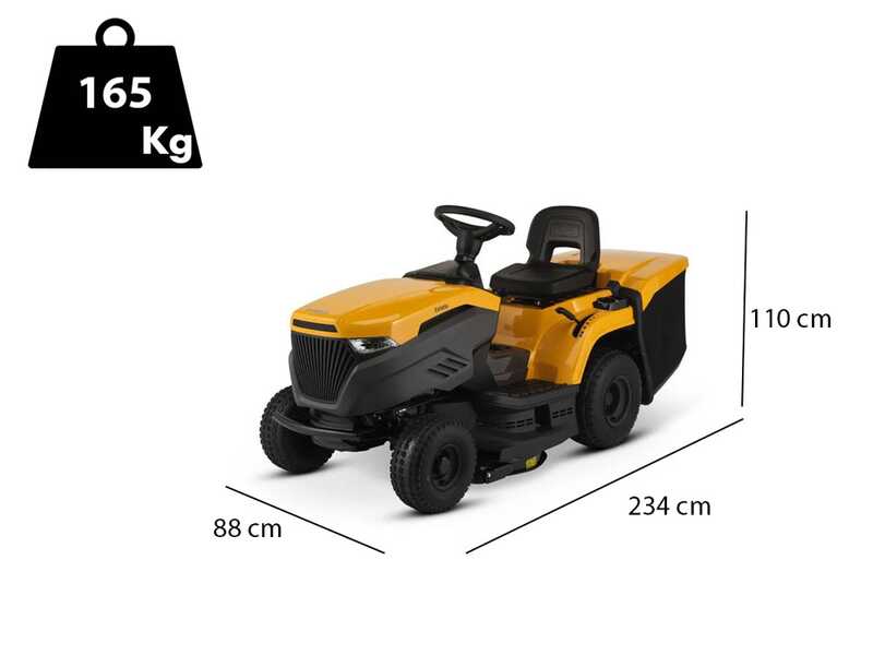 Tractor cortac&eacute;sped Stiga Estate 384 - Recogedor de 240 L - Mulching - Transmisi&oacute;n hidrost&aacute;tica