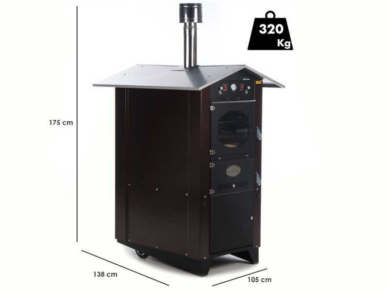 Rossofuoco Garden Plus 100 - Horno de le&ntilde;a de exterior