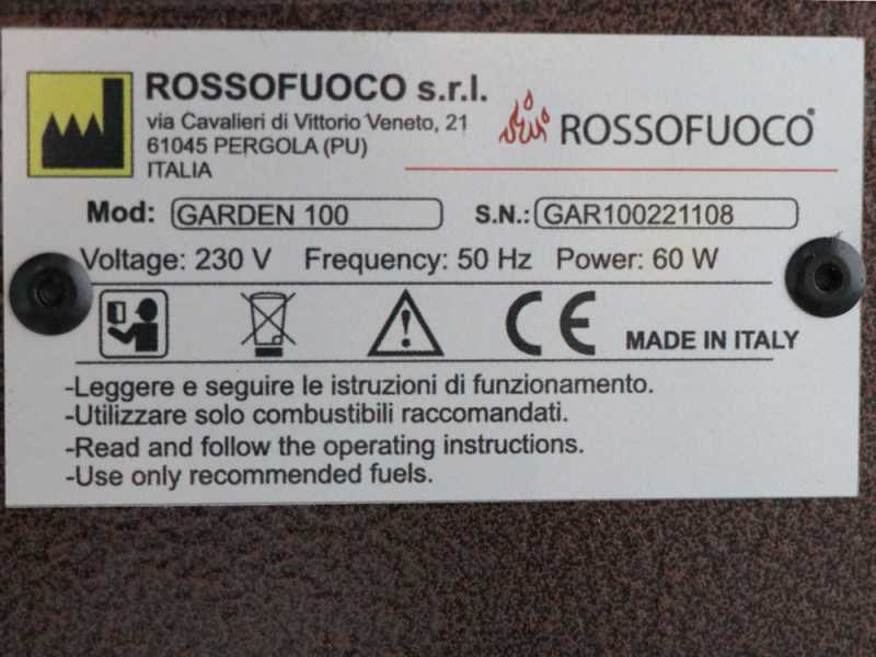 Rossofuoco Garden Plus 100 - Horno de le&ntilde;a de exterior