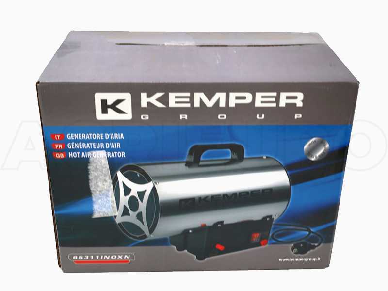 Generador de aire caliente de gas Kemper 65311 INOX con arranque el&eacute;ctrico