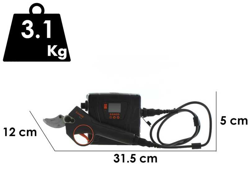 Tijeras el&eacute;ctricas de bater&iacute;a Bahco BCL24 - 43.2 V 6.8 Ah