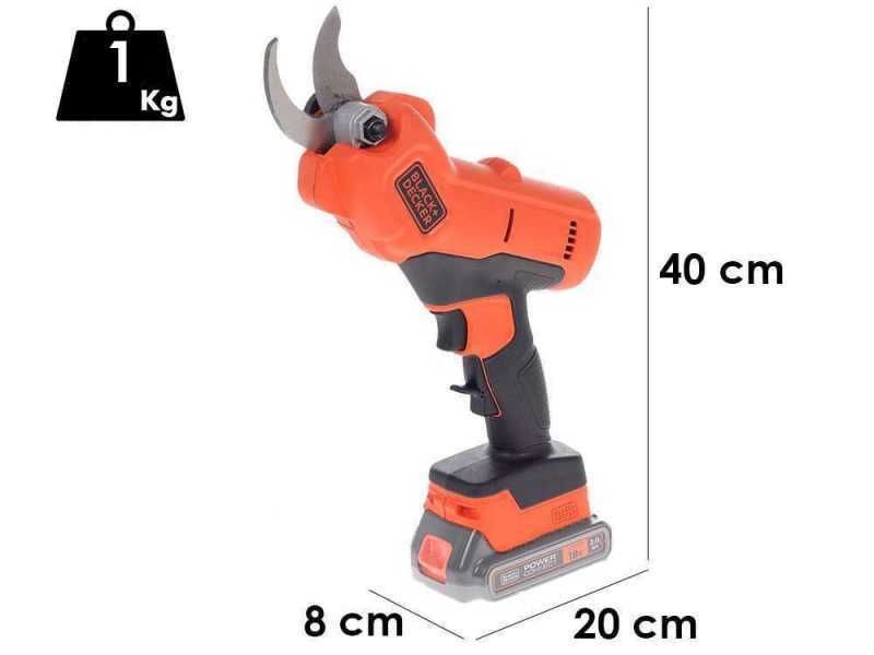 Tijeras de poda de bater&iacute;a Black &amp; Decker BCPP18D1-QW - Corte 25 mm - SIN BATER&Iacute;A NI CARGADOR