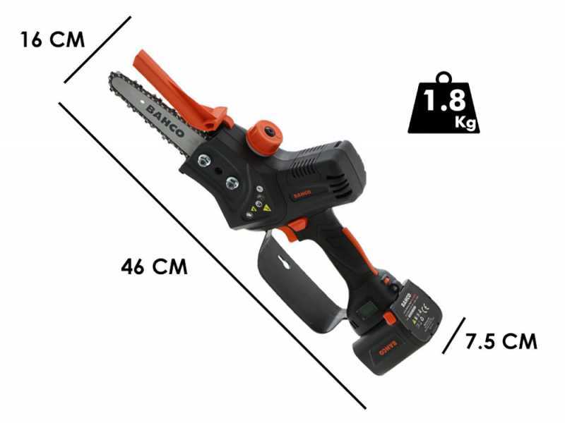 Podadora manual de bater&iacute;a Bahco BCL15IB - 21.6 V 4.2 Ah