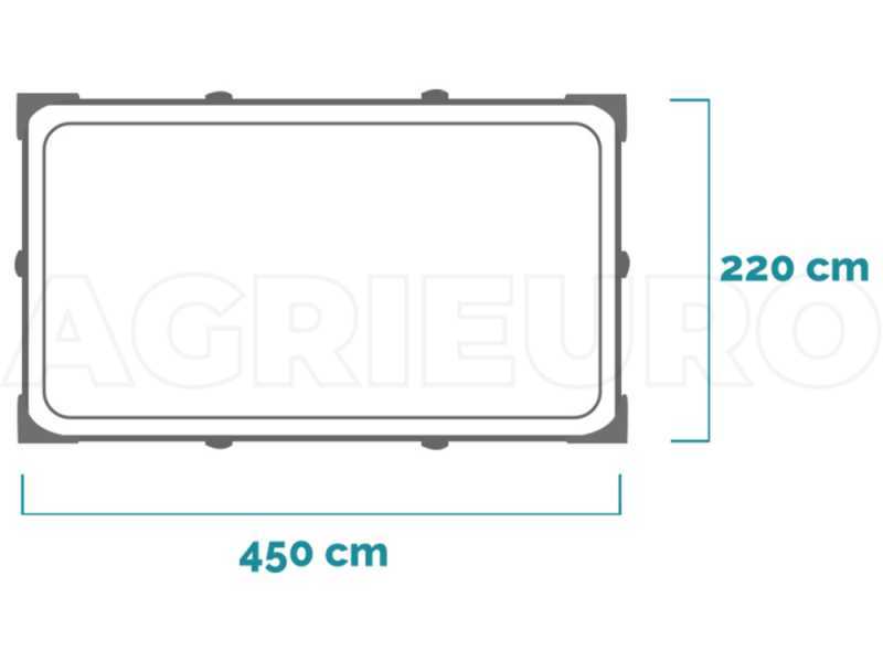 Intex Rectangular Frame 28273NP - 450x220x84 cm - Piscina rectangular