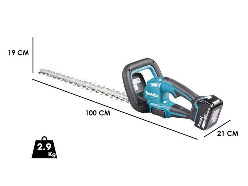 Cortasetos 18 V MAKITA DUH606RF - cuchilla 60 cm - bater&iacute;a y cargador incluidos