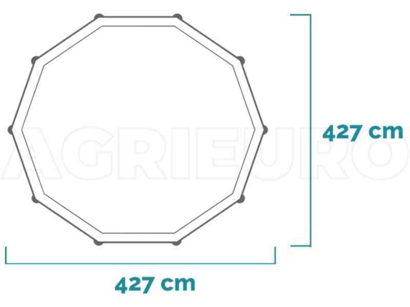 Intex Prisma Frame Clearview 26722NP - &Oslash;427x107 cm - Piscina Redonda