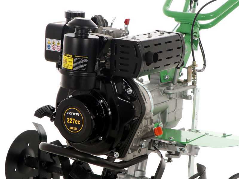 Lampacrescia MGM DL812 - Motoazada diesel 5 HP - Motor Loncin